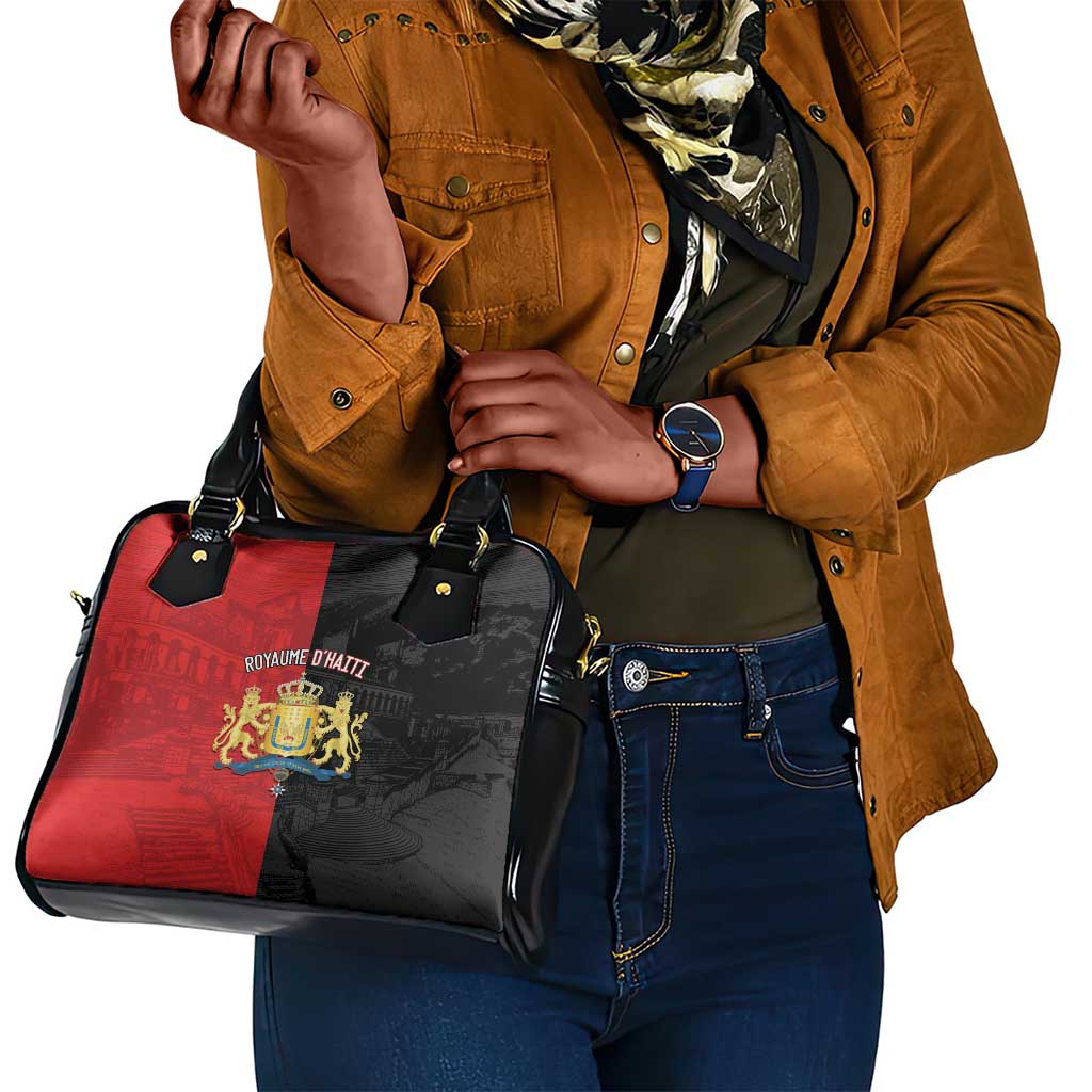 Kingdom of Haiti Shoulder Handbag Sans-Souci Palace Flag Style - Wonder Print Shop