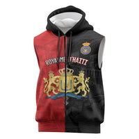 Personalized Kingdom of Haiti Sleeveless Zip Hoodie Sans-Souci Palace Flag Style - Wonder Print Shop