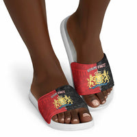 Kingdom of Haiti Slide Sandals Sans-Souci Palace Flag Style - Wonder Print Shop