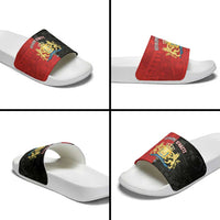 Kingdom of Haiti Slide Sandals Sans-Souci Palace Flag Style - Wonder Print Shop