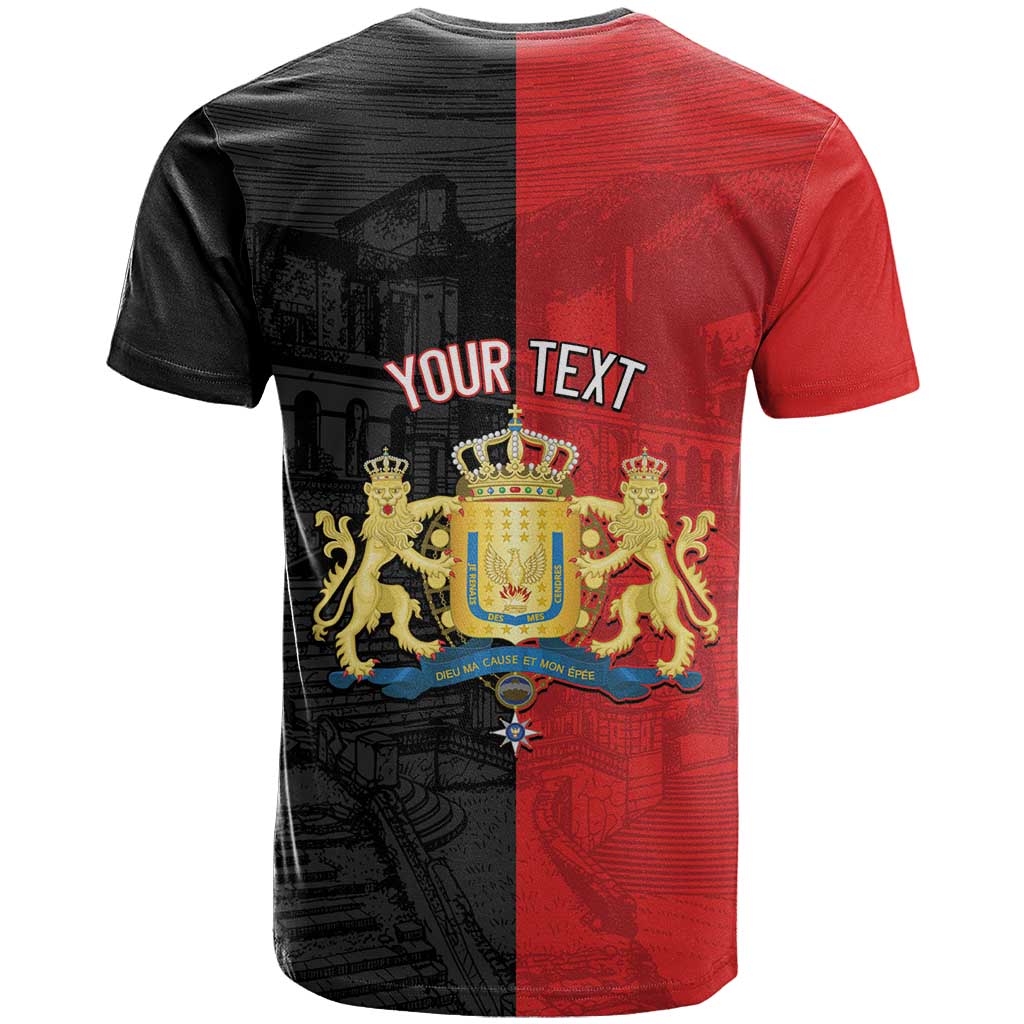 Personalized Kingdom of Haiti T shirt Sans-Souci Palace Flag Style LT14