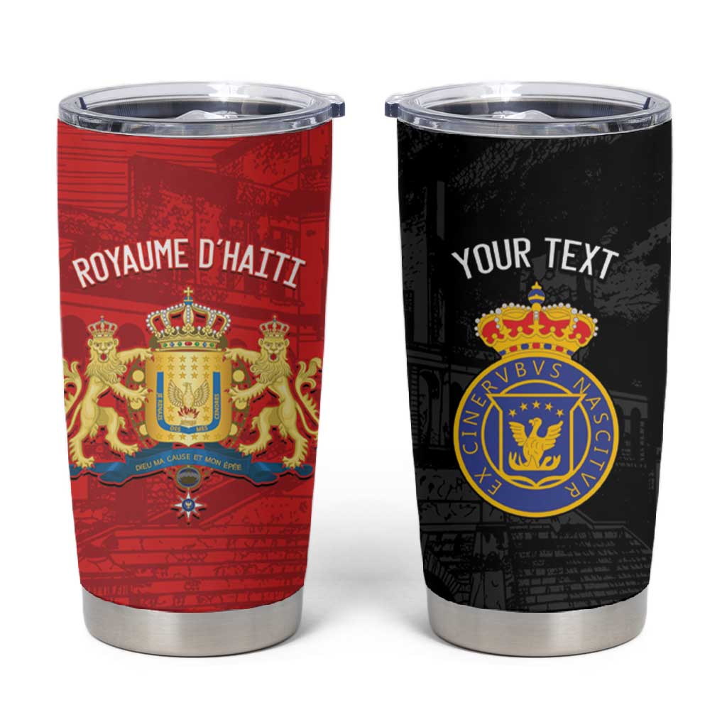 Personalized Kingdom of Haiti Tumbler Cup Sans-Souci Palace Flag Style - Wonder Print Shop