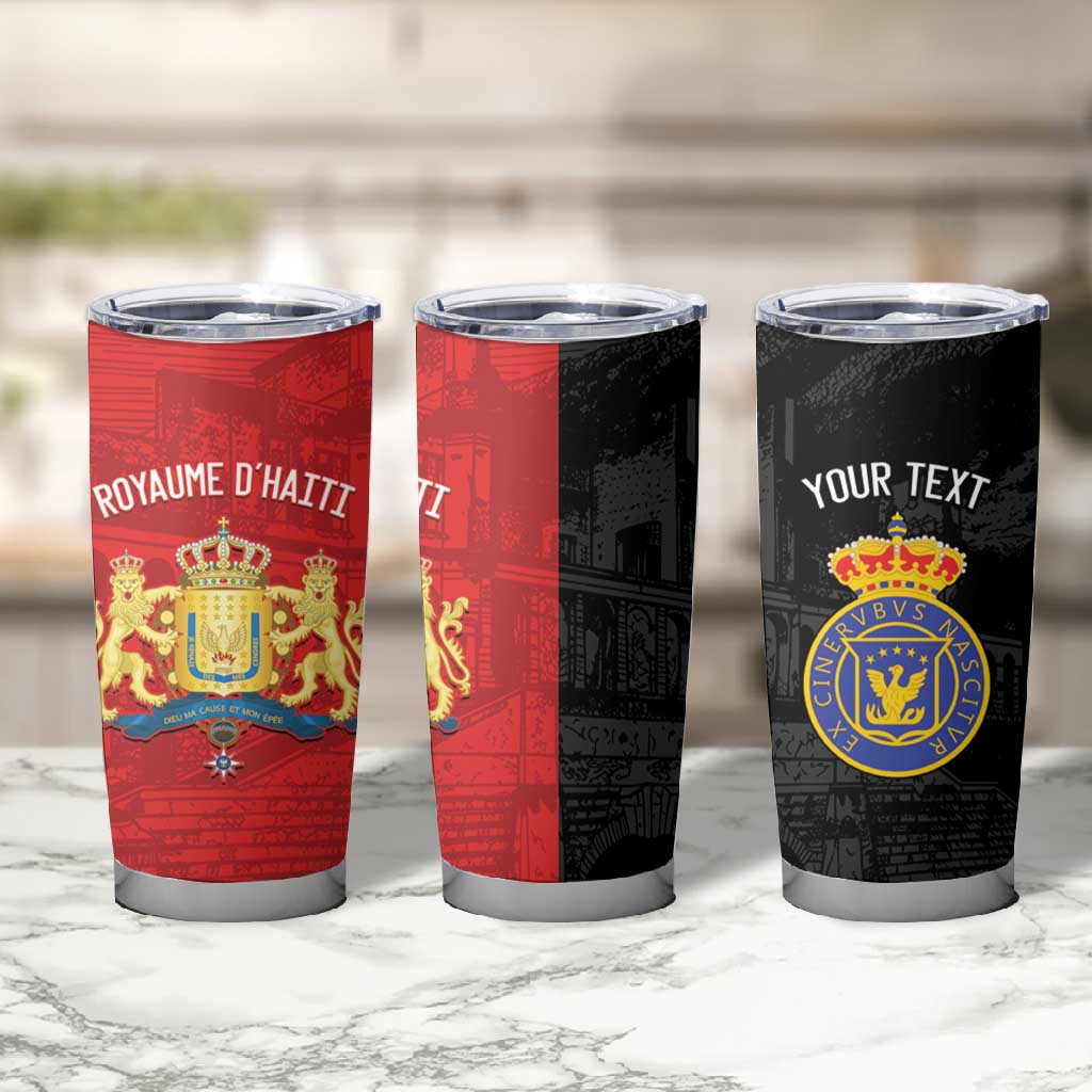Personalized Kingdom of Haiti Tumbler Cup Sans-Souci Palace Flag Style - Wonder Print Shop