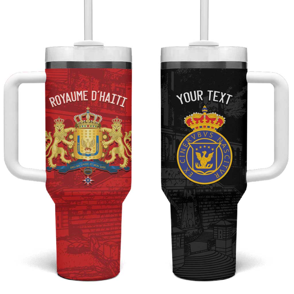 Personalized Kingdom of Haiti Tumbler With Handle Sans-Souci Palace Flag Style - Wonder Print Shop