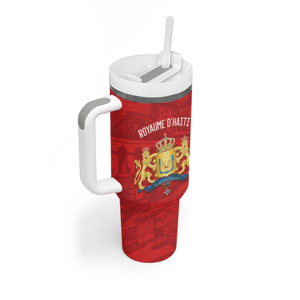 Personalized Kingdom of Haiti Tumbler With Handle Sans-Souci Palace Flag Style - Wonder Print Shop