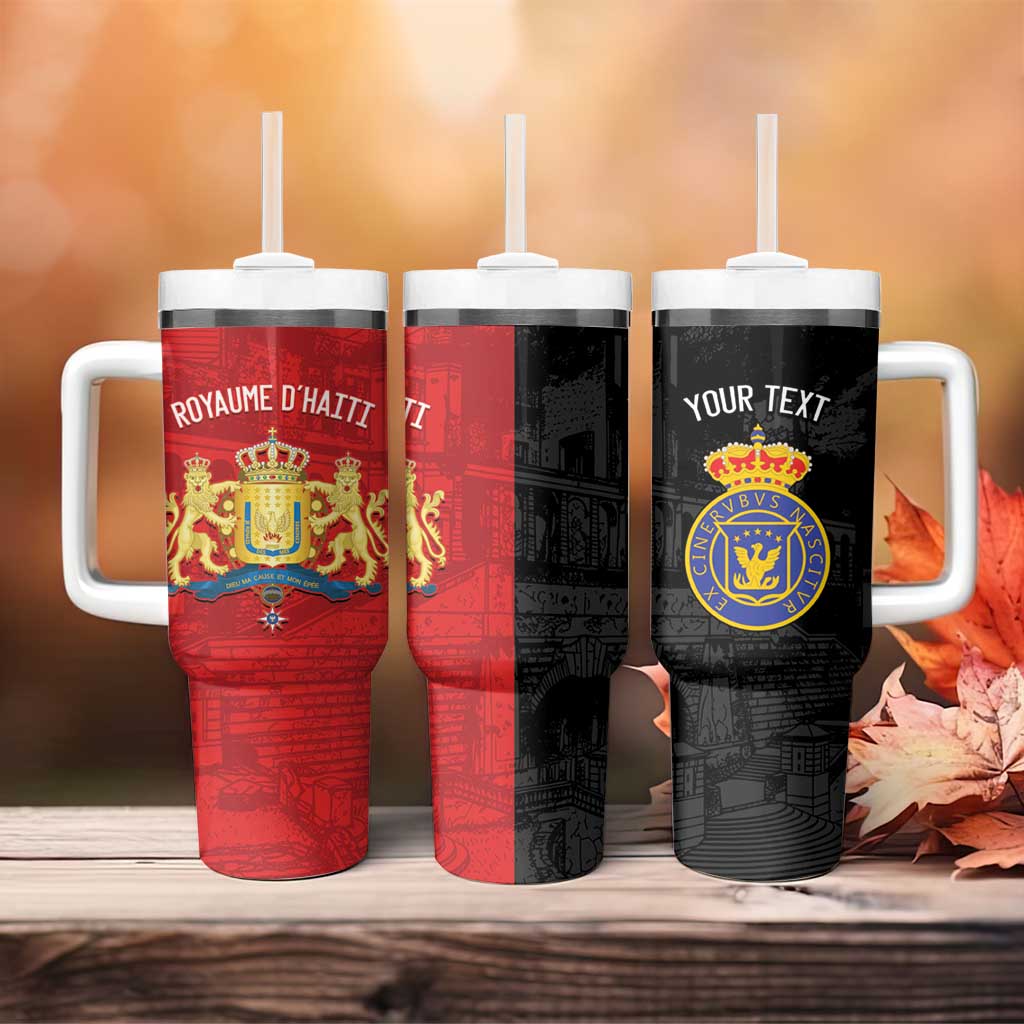 Personalized Kingdom of Haiti Tumbler With Handle Sans-Souci Palace Flag Style - Wonder Print Shop