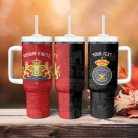 Personalized Kingdom of Haiti Tumbler With Handle Sans-Souci Palace Flag Style - Wonder Print Shop