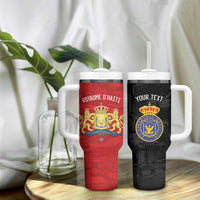 Personalized Kingdom of Haiti Tumbler With Handle Sans-Souci Palace Flag Style - Wonder Print Shop