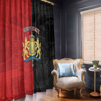 Kingdom of Haiti Window Curtain Sans-Souci Palace Flag Style - Wonder Print Shop