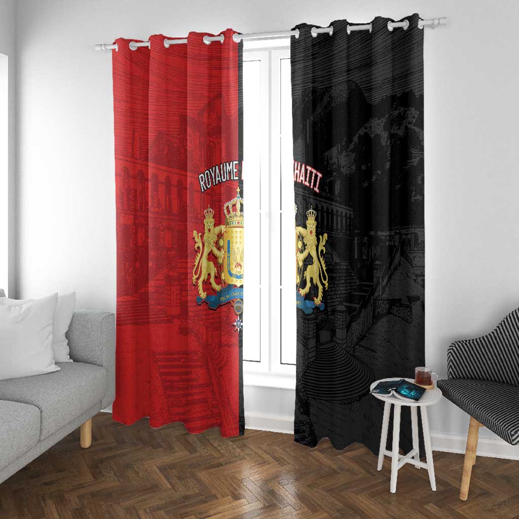 Kingdom of Haiti Window Curtain Sans-Souci Palace Flag Style - Wonder Print Shop
