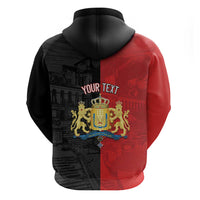 Personalized Kingdom of Haiti Zip Hoodie Sans-Souci Palace Flag Style - Wonder Print Shop