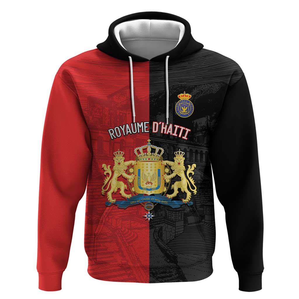 Personalized Kingdom of Haiti Zip Hoodie Sans-Souci Palace Flag Style - Wonder Print Shop