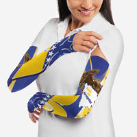 Bosnia and Herzegovina Independence Day Arm Sleeves Zlatni Ljiljan Map With Eagle Proud