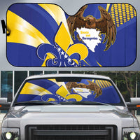 Bosnia and Herzegovina Independence Day Auto Sun Shade Zlatni Ljiljan Map With Eagle Proud