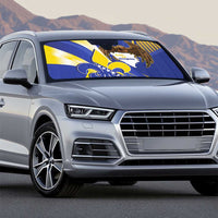 Bosnia and Herzegovina Independence Day Auto Sun Shade Zlatni Ljiljan Map With Eagle Proud