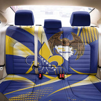 Bosnia and Herzegovina Independence Day Back Car Seat Cover Zlatni Ljiljan Map With Eagle Proud