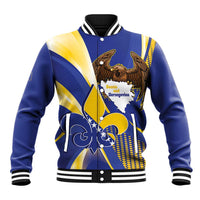 Bosnia and Herzegovina Independence Day Baseball Jacket Zlatni Ljiljan Map With Eagle Proud