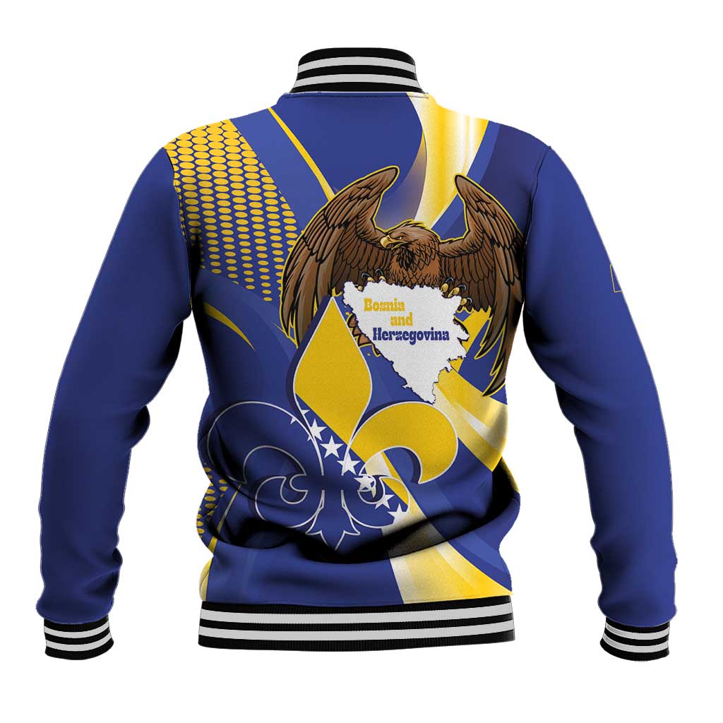 Bosnia and Herzegovina Independence Day Baseball Jacket Zlatni Ljiljan Map With Eagle Proud