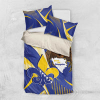 Bosnia and Herzegovina Independence Day Bedding Set Zlatni Ljiljan Map With Eagle Proud