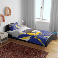 Bosnia and Herzegovina Independence Day Bedding Set Zlatni Ljiljan Map With Eagle Proud
