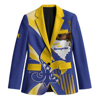 Bosnia and Herzegovina Independence Day Blazer Zlatni Ljiljan Map With Eagle Proud