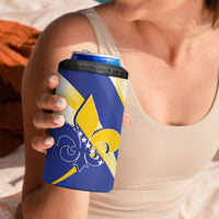 Bosnia and Herzegovina Independence Day 4 in 1 Can Cooler Tumbler Zlatni Ljiljan Map With Eagle Proud