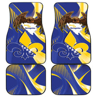 Bosnia and Herzegovina Independence Day Car Mats Zlatni Ljiljan Map With Eagle Proud