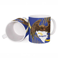 Bosnia and Herzegovina Independence Day Ceramic Mug Zlatni Ljiljan Map With Eagle Proud