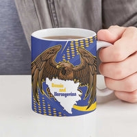 Bosnia and Herzegovina Independence Day Ceramic Mug Zlatni Ljiljan Map With Eagle Proud