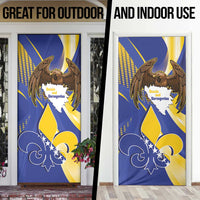 Bosnia and Herzegovina Independence Day Door Cover Zlatni Ljiljan Map With Eagle Proud