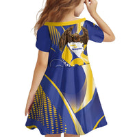 Bosnia and Herzegovina Independence Day Family Matching Tank Maxi Dress and Hawaiian Shirt Zlatni Ljiljan Map With Eagle Proud
