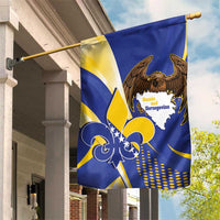 Bosnia and Herzegovina Independence Day Garden Flag Zlatni Ljiljan Map With Eagle Proud