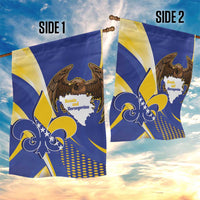 Bosnia and Herzegovina Independence Day Garden Flag Zlatni Ljiljan Map With Eagle Proud