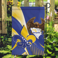 Bosnia and Herzegovina Independence Day Garden Flag Zlatni Ljiljan Map With Eagle Proud