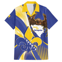 Bosnia and Herzegovina Independence Day Hawaiian Shirt Zlatni Ljiljan Map With Eagle Proud