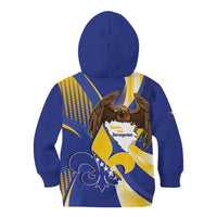 Bosnia and Herzegovina Independence Day Kid Hoodie Zlatni Ljiljan Map With Eagle Proud