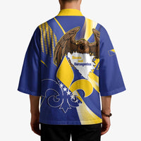 Bosnia and Herzegovina Independence Day Kimono Zlatni Ljiljan Map With Eagle Proud