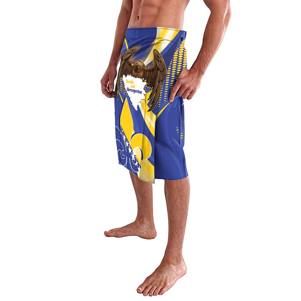 Bosnia and Herzegovina Independence Day Lavalava Zlatni Ljiljan Map With Eagle Proud