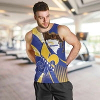 Bosnia and Herzegovina Independence Day Men Tank Top Zlatni Ljiljan Map With Eagle Proud