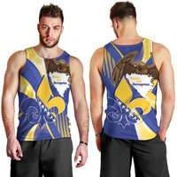 Bosnia and Herzegovina Independence Day Men Tank Top Zlatni Ljiljan Map With Eagle Proud