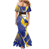 Bosnia and Herzegovina Independence Day Mermaid Dress Zlatni Ljiljan Map With Eagle Proud