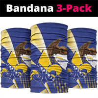 Bosnia and Herzegovina Independence Day Neck Gaiter Zlatni Ljiljan Map With Eagle Proud
