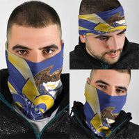 Bosnia and Herzegovina Independence Day Neck Gaiter Zlatni Ljiljan Map With Eagle Proud