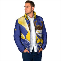 Bosnia and Herzegovina Independence Day Padded Jacket Zlatni Ljiljan Map With Eagle Proud