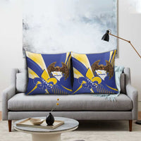 Bosnia and Herzegovina Independence Day Pillow Cover Zlatni Ljiljan Map With Eagle Proud