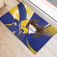 Bosnia and Herzegovina Independence Day Rubber Doormat Zlatni Ljiljan Map With Eagle Proud
