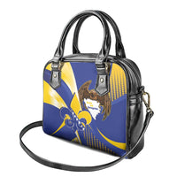 Bosnia and Herzegovina Independence Day Shoulder Handbag Zlatni Ljiljan Map With Eagle Proud