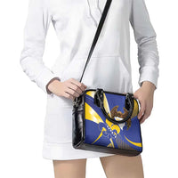 Bosnia and Herzegovina Independence Day Shoulder Handbag Zlatni Ljiljan Map With Eagle Proud