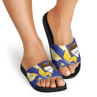 Bosnia and Herzegovina Independence Day Slide Sandals Zlatni Ljiljan Map With Eagle Proud
