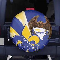 Bosnia and Herzegovina Independence Day Spare Tire Cover Zlatni Ljiljan Map With Eagle Proud